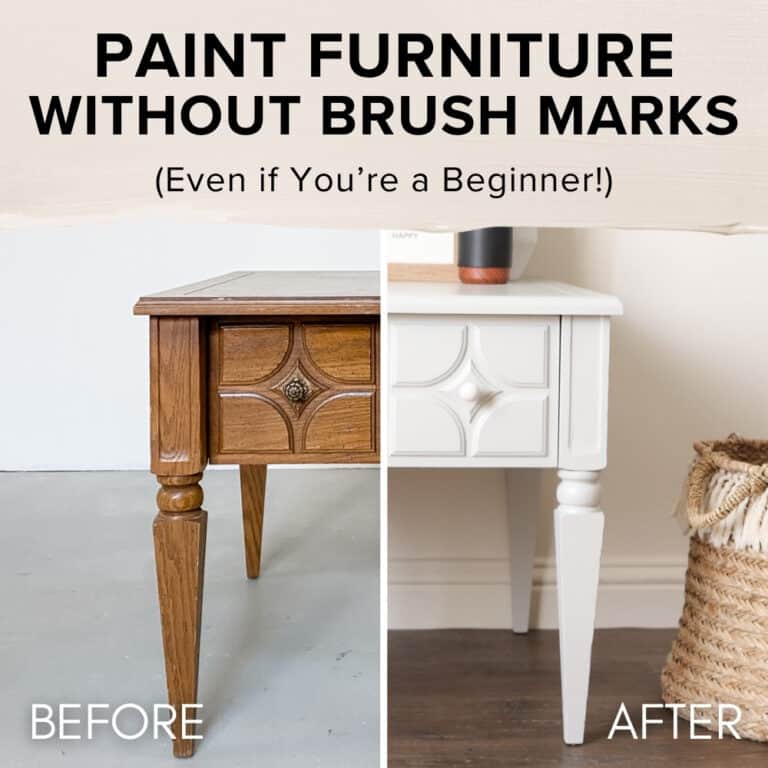 before and after painting table