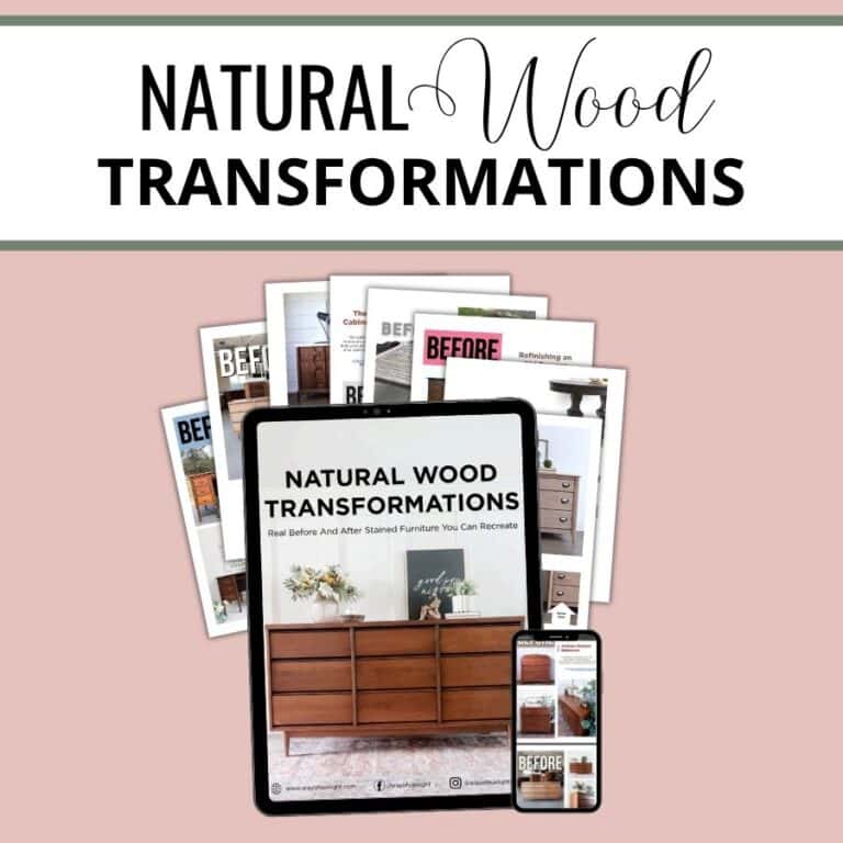 Natural Wood Transformations lookbook on tablet and phone